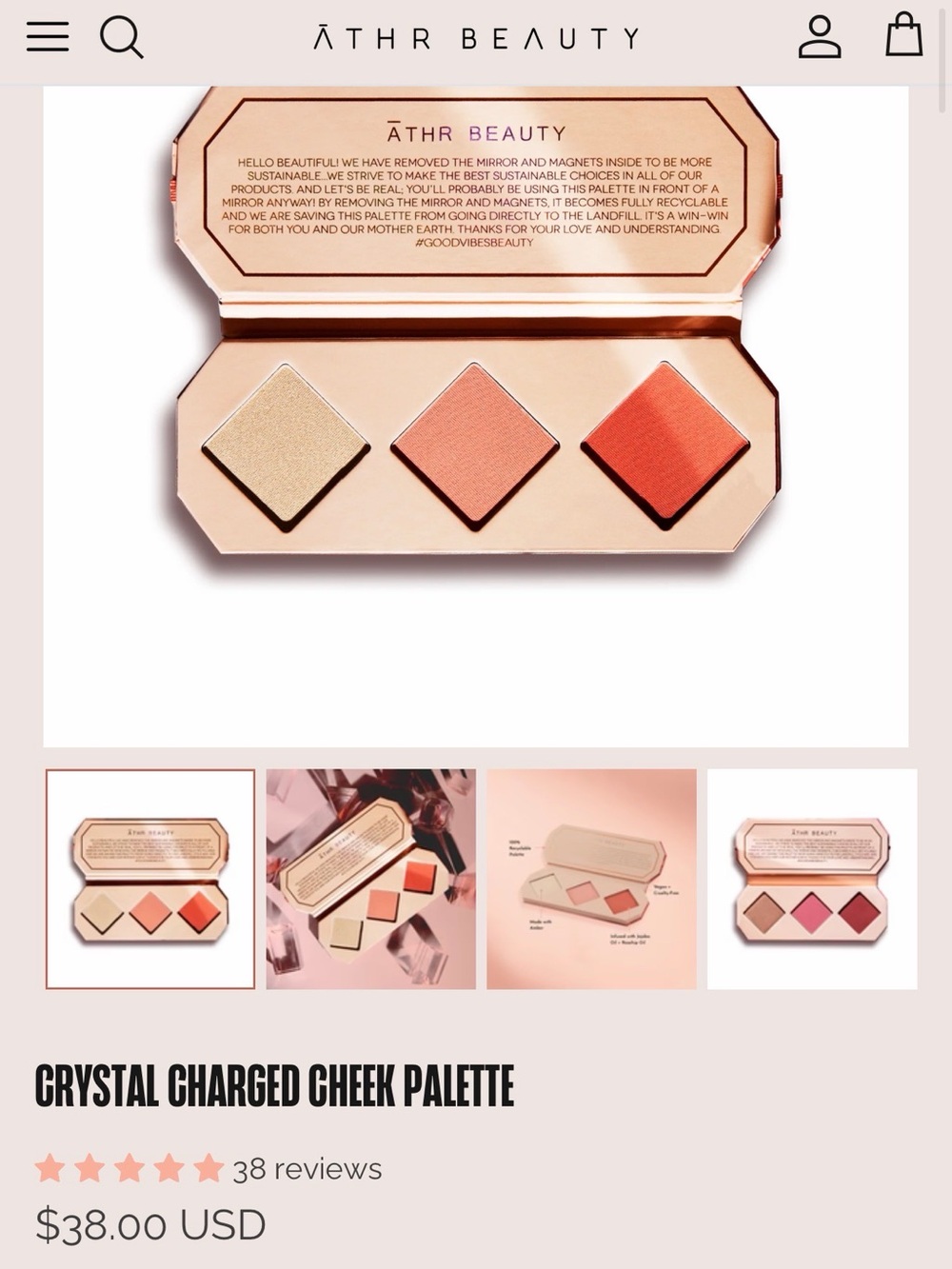 Athr Crystal Charged Cheek Pallet